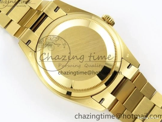 0420 WaterResistant Day Date 36 YG RAF 1:1 Best Edition Brown Oman Dial Diamonds Bezel on YG Bracelet A 1518